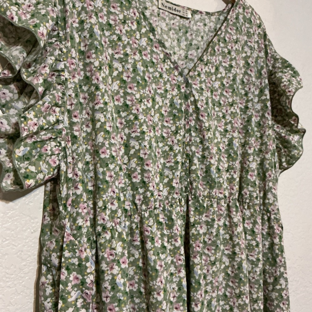 Nemidor Womens 24 Floral Maxi Dress Pockets Tea Party Cottagecore - Picture 2 of 8